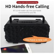 Resim Taşınabilir Bluetooth Hoparlör - 15w Güçlü Ses, 3 Işık Modlu El Feneri, Aux/tf/usb Çoklu Çalma, Gece Yürüyüşleri İçin 113 Karakter 