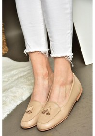 Resim Fox Shoes R667001203 Ten Hakiki Deri Babet Ten 