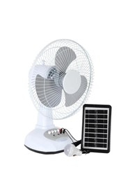Resim Powermaster PM-22009 3 Kademeli Şarjlı - Solarlı Fan Vantilatör Ampul - Ledli - Powerbank 