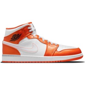 Resim Air Jordan 1 Mid Metallic Orange Dm3531-800 Erkek Basketbol Ayakk 
