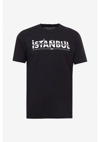 Resim Regular Fit Normal Kesim Bisiklet Yaka %100 Pamuk Siyah Tişört L241576001 Siyah 