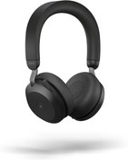 Resim Jabra Evolve2 75 PC 8 Mikrofon Teknolojili Kablosuz Kulaklık - Ayarlanabilir Gelişmiş Aktif Gürültü Engelleme, USB-A Bluetooth Adaptörü ve UC Uyumluluğu ile Çift Köpük Stereo Kulaklık - Siyah 