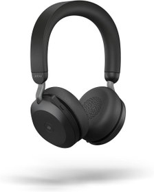 Resim Jabra Evolve2 75 PC 8 Mikrofon Teknolojili Kablosuz Kulaklık - Ayarlanabilir Gelişmiş Aktif Gürültü Engelleme, USB-A Bluetooth Adaptörü ve UC Uyumluluğu ile Çift Köpük Stereo Kulaklık - Siyah 