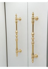 Resim Şehzade Altın Mobilya Dolap Mutfak Çekmece Kulpu 224 Mm 22.4 Cm 10 Adet 