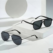 Resim 2 Adet Erkek Geometrik Çift Kirişli Moda Gözlük - Siyah Tam Çerçeve Dekoratif Lensler, Sürüş, Müzik Festivalleri & Sokak Stili, Günlük Kullanım, Şık ve Dayanıklı Gözlük, Trendy Şehir Tasarımı 