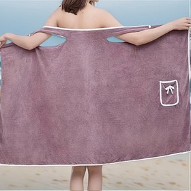 Resim Yetişkinler için şık mercan kadife banyo havlusu - Su emiciliği, hızlı kuruma, saç dökülmesi yok, hiperalerjenik polyester, plaj ve havuz için mükemmel, havuz kenarı havlusu | Şık banyo havlusu | Hızlı kuruma havlusu 