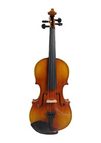 Resim Ahşap Keman Abanoz Aksamlı Parlak Kelebek Ağacı Tam Profesyonel 