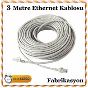 Resim 3 Metre Ethernet Adsl Internet Kablosu Cat5E 