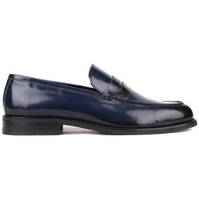 Resim Shoetyle - Lacivert Açma Deri Erkek Klasik Ayakkabı 250-2370-816-lacivert 