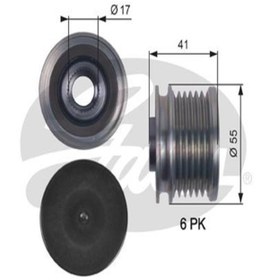Resim GATES Oap7115 Alternator Kasnagi (CİTROEN: BERLİNGO 1.6VTİ 09-/C3 İI-1.6VTİ 1.6THP (WA834185) 