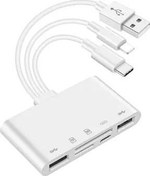 Resim LİGHTNİNG-TYPE C- USB 3.0 ÇOKLAYICI MİCRO SD- SD KART OKUYUCU 