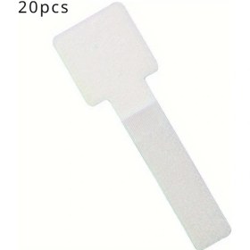 Resim Xuweiwei 20 Parça Kendinden Yapışkanlı Nylon Cırt Cırt Şerit Kablo Düzenleme 