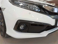 Resim Honda Civic Fc5 2019-2021 Ön Sis Kaşı Kaplaması Karbon (makyajlı Kasa) 