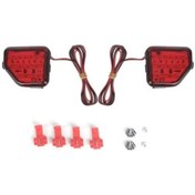 Resim Lasonstiges 2 Adet Led Arka Tampon Reflektörü Jeep Wrangler Jl 2018-2022 Arka Lambası Led Yan Işaret Lambaları Kırmızı Lens 