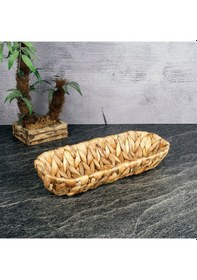 Resim Tohanaa Hasır Oval Ekmek Sepeti - 28x6x5 Cm Çok Renkli 