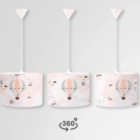 Resim Popcorn Kids World Map Daire Sarkıt Aydınlatma (Large) 