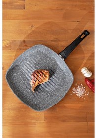 Resim Emsan Titanium Granit Kare Tava 28 CM 