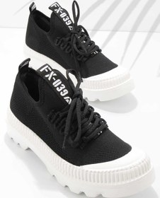 Resim Bambi Siyah Triko Kadin Sneaker K01122000182 Bambi