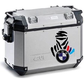 Resim Bmw Desenli Motosiklet Çanta Sticker Etiket Modeli - 3 