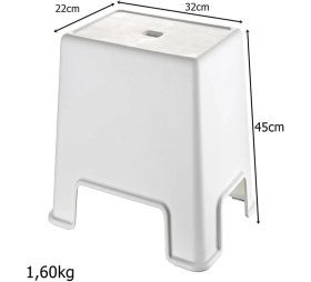 Resim Geseus Büyük Boy Banyo Taburesi Çok Amaçlı TABURE-129-BEYAZ 