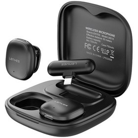 Resim Lenyes Lm210 Lightning Portlu Yapay Zeka Gürültü Önleyici Özellikli Kablosuz Yaka Mikrofonu Siyah 