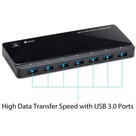 Resim TP-LINK UH720 7 PORT USB 3.0 HUB (Adaptörlü) 