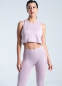 Resim Vienfit Kadın Kısa Spor Tshirt - Training Spor Atlet - Tank Top Lila 