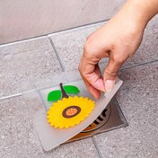 Resim Ayçiçeği Desenli Gider Kapağı - Kokuya Dayanıklı Silikon Lavabo & Duş Gider Koruyucu, Tıkanma Önleyici Banyo/Mutfak Gider Kapağı, Kaymaz Banyo Lavabo Gider Tıkacı, Duş, Küvet, Lavabo için Kolay Temizlenebilir Drenaj - Dekoratif Drenaj Çözümü 