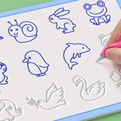 Resim 1 Adet Yeniden Kullanılabilir 3D Oluklu Yazma Tahtası, Sayıları ve Harfleri Öğrenmek, Çizim Becerilerini Geliştirmek, Yazma Uygulaması Yapmak, Sihirli Uygulama Kaligrafi Seti, Matematik Çalışma Kitapları - Eğitici El Yazısı Uygulama Seti, Noel ve Cadılar Bayramı Hediyeleri İçin Mükemmel, Sarı Kağıt Malzeme 