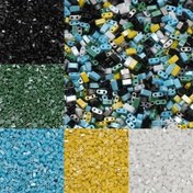 Resim 100 Adet (Toplu Satış) Çek Cam Tohum Boncuklar - 5x2.5mm İki Delikli Aralayıcı Boncuk, Şeffaf/Siyah/Mavi/Yeşil, DIY Takı Yapımı, Bileklik, Küpe, Kolye Uçları İçin - Profesyonel ve Yeni Başlayanlara Uygun El İşi Malzemesi, Düzgün Boyut, İnce İşçilik, El Sanatçıları 