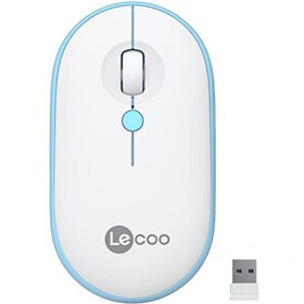 Resim Lecoo WS212 Kablosuz Mouse Beyaz ve Mavi 