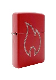 Resim Zippo Red Flame Dizayn Çakmak Kırmızı 