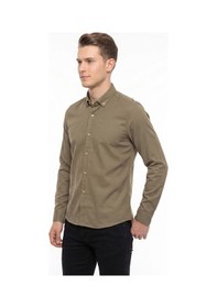 Resim Advante Erkek Spor Slim Fit Uzun Kol Petek Dokulu Gömlek Bgl-st05483 Vizon 