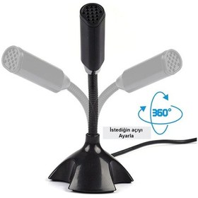 Resim Thentech Video Konferans Görüşmelerinde Yayınlarda Ve Oyunlarda Kullanılabilir Usb Mikrofon 