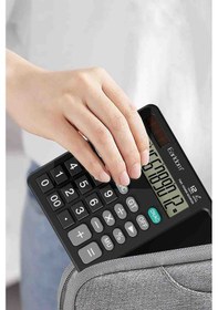 Resim Fuchsia T10 Ekstra Yazma İşlem Ekranlı Hesap Makinesi Siyah 