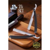 Resim Çok Renkli Berber Usturaları, 2 Adet Türk Tipi Tıraş Usturası Seti 