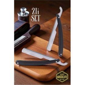 Resim Çok Renkli Berber Usturaları, 2 Adet Türk Tipi Tıraş Usturası Seti 