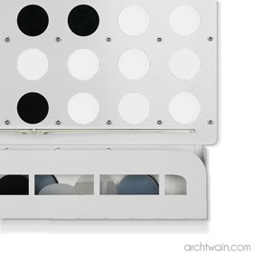 Resim Beyaz Dörtlü Bağlama 