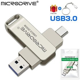 Resim Microdrive Type-c Ve Usb 3.0 Hızlı Usb Flash Bellek 256gb. 
