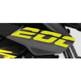 Resim Bajaj Pulsar Ns200 Neon Sarı 200 Yazısı Sticker Etiket Modeli 