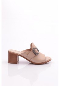 Resim Dgn 2050 Kadin Topuklu Terlik 2050-2497-R0152 Bej 