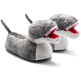 Resim Twigy Tıreks Çocuk Hayvanlı Panduf Gri 31/38 