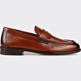 Resim Elle Shoes Taba Deri Erkek Klasik Ayakkabı 