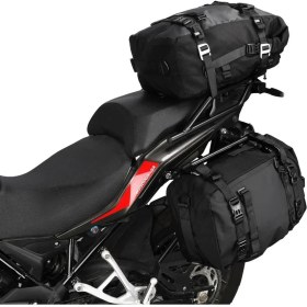 Resim Motoanl Motosiklet Sırt Çantası,arka ve Yan Çanta Olma Özellikli Waterproof Motor Touring Çanta 30 Litre 