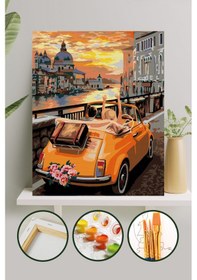 Resim Sayılarla Boyama Tuval Seti 40x50 Cm - Tatil 