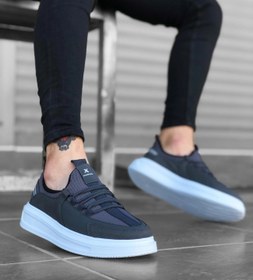 Resim Diadof BA0176 Yüksek Taban Casual Bağcıklı Gri Sneakers Erkek Ayakkabı 41 