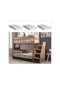 Resim Setaymobilya Diva Mdf Profil Ranza, Diva Ayrılabilir 3 Lü Ranza + 3 Adet Yatak 