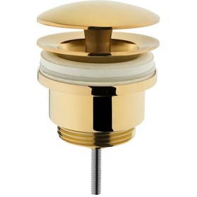 Resim VitrA Yuvarlak Lavabo Süzgeci Universal Sabit Altın A4514823 