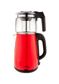 Resim Bambum Teatech Cam Demlikli Çay Makinesi Kırmızı B5822 Kırmızı 