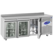 Resim Csa Karacasan 400 Lt Üç Kapılı 600'lük Tezgah Tipi Buzdolabı 430 Çelik 